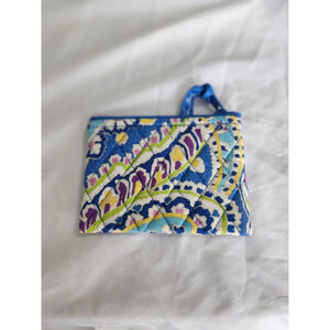 Vera Bradley Blue Multi-color Quilted Coin Purse